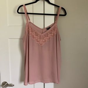 Torrid pink, flirty tank top